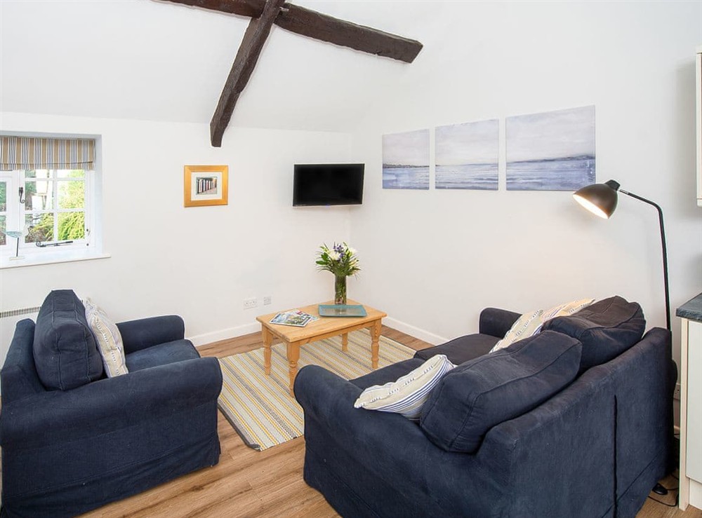 Living area at Number Seven in Tawstock, near Barnstaple, Devon