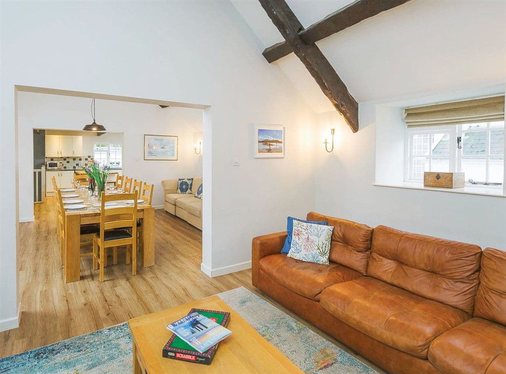 Living room at Number Six in Tawstock, near Barnstaple, Devon