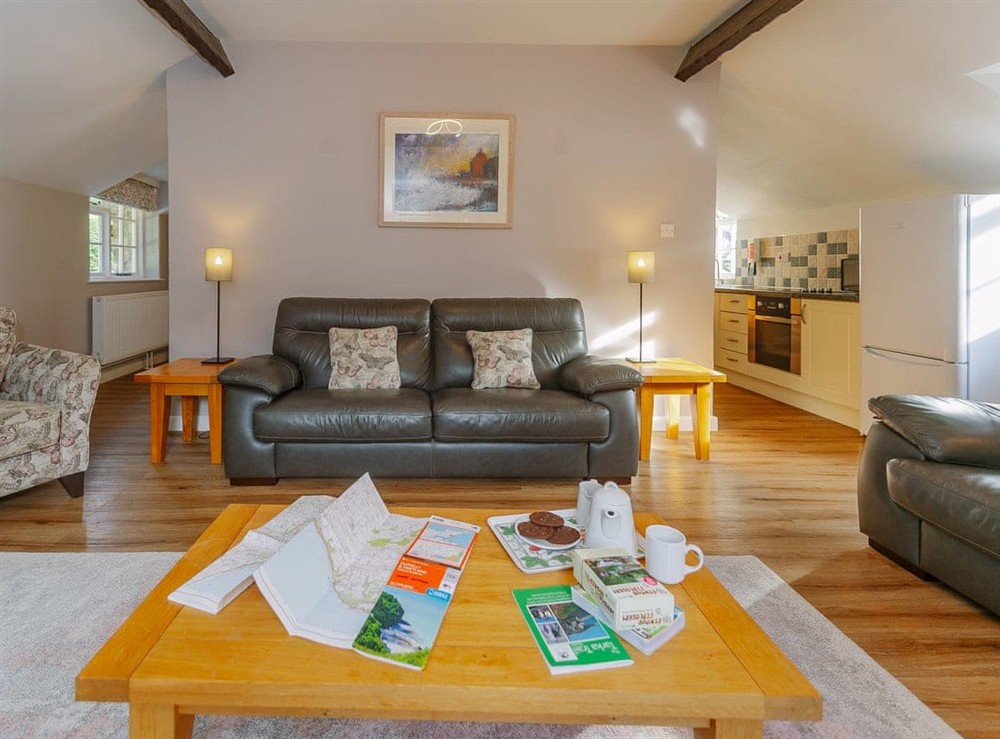 Living area at Number Three in Tawstock, near Barnstaple, Devon