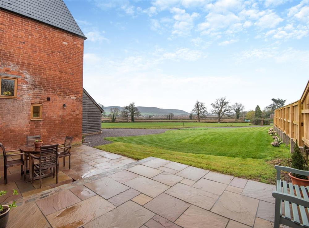 Outdoor area at Nupton Hop Kiln in Canon Pyon, near Hereford, Herefordshire