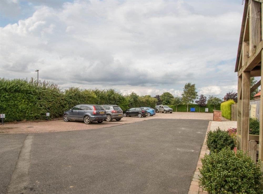 Large carpark at Nursery Cottage in North Somercotes, near Louth, Lincolnshire
