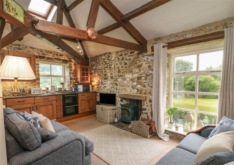 Relax in the living area at Nuthatch Cottage, Buckden