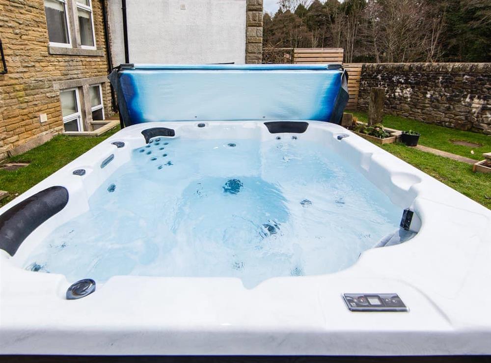 Hot tub at Nydsley Hall in Pateley Bridge, North Yorkshire