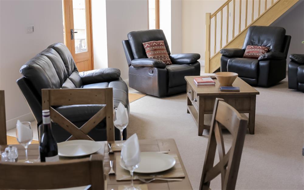 Enjoy the living room at Oak Barn in Damerham