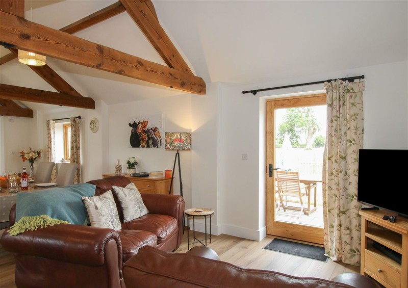 Enjoy the living room at Oak Barn, Northwood near Wem