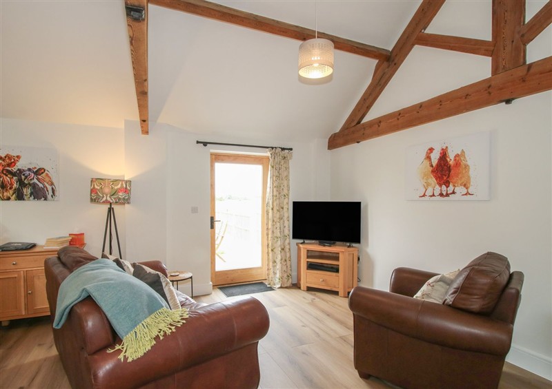 Relax in the living area at Oak Barn, Northwood near Wem