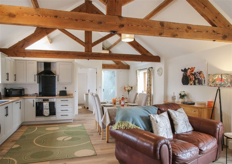 The living area at Oak Barn, Northwood near Wem