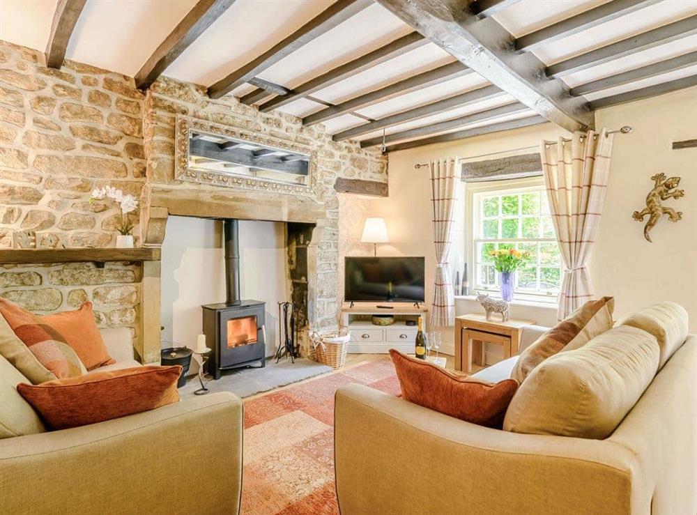 Living room at Oak Cottage in Bewerley, near Pateley Bridge, North Yorkshire