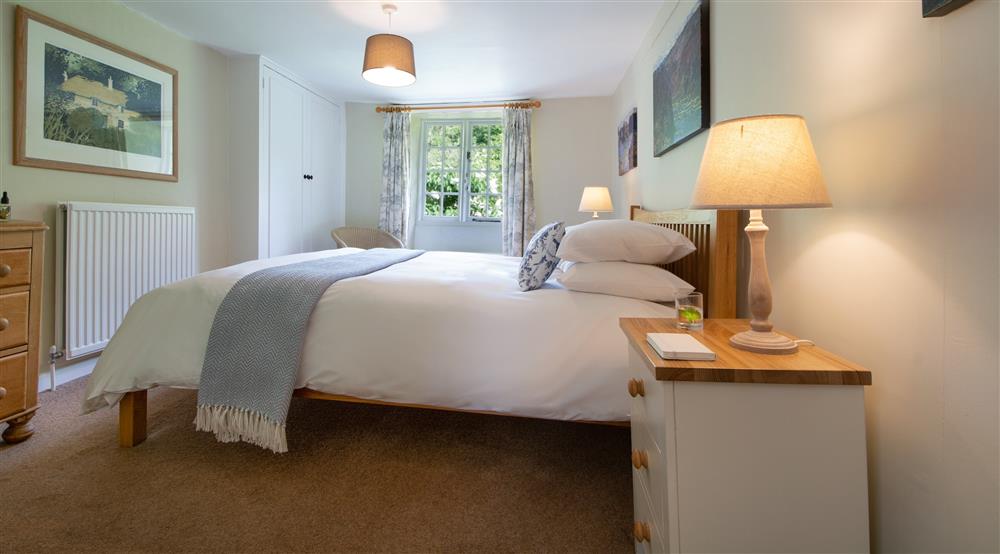 The double bedroom at Oak Cottage in Bridport, Dorset
