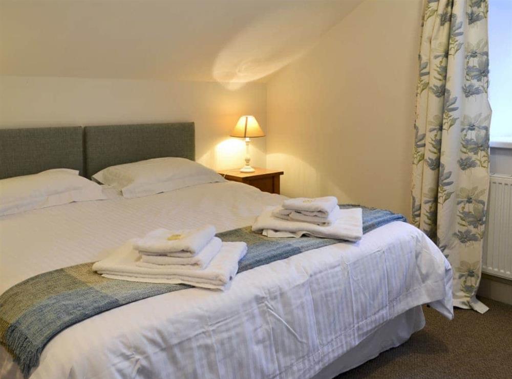 Twin bedroom at Oak Cottage in Crawfordjohn, Nr Biggar, S. Lanarkshire., Great Britain