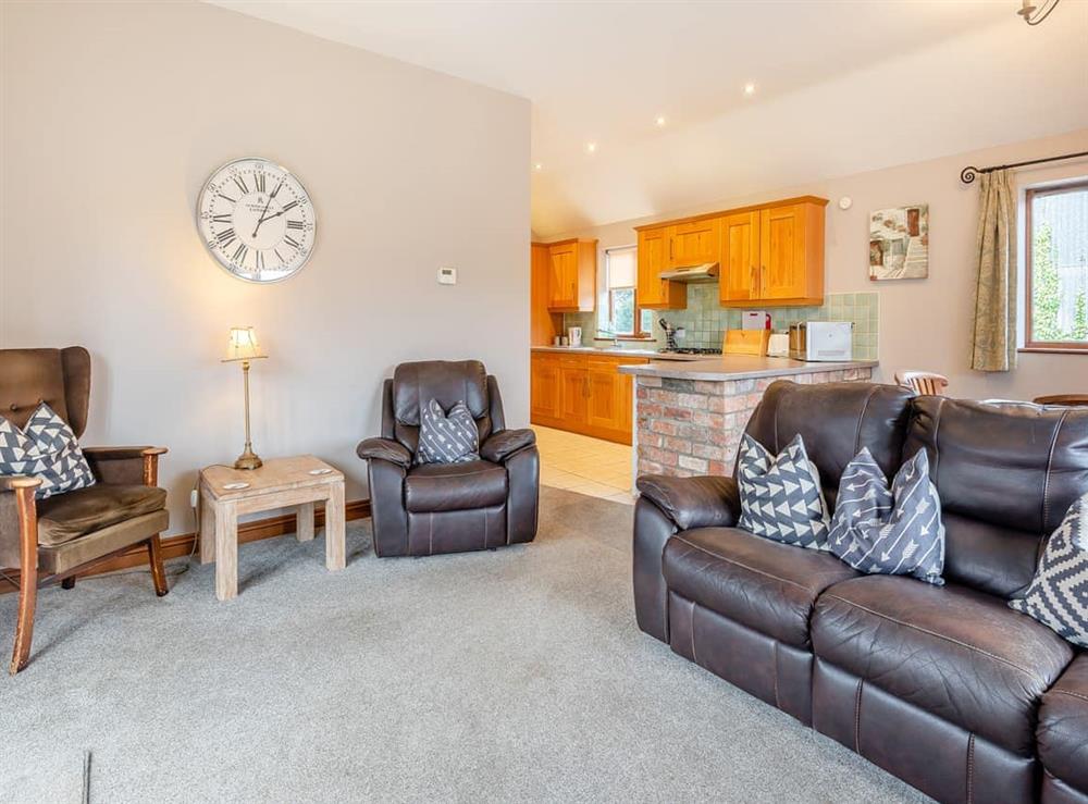 Open plan living space at Oak Cottage in Louth, Lincolnshire