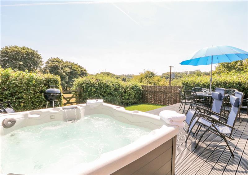 The swimming pool at Oak Cottage, North Molton