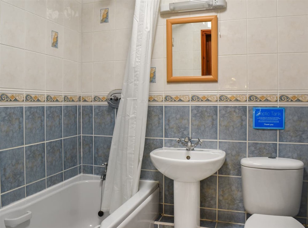 Bathroom at Oak Cottage in Sneaton, near Whitby, North Yorkshire