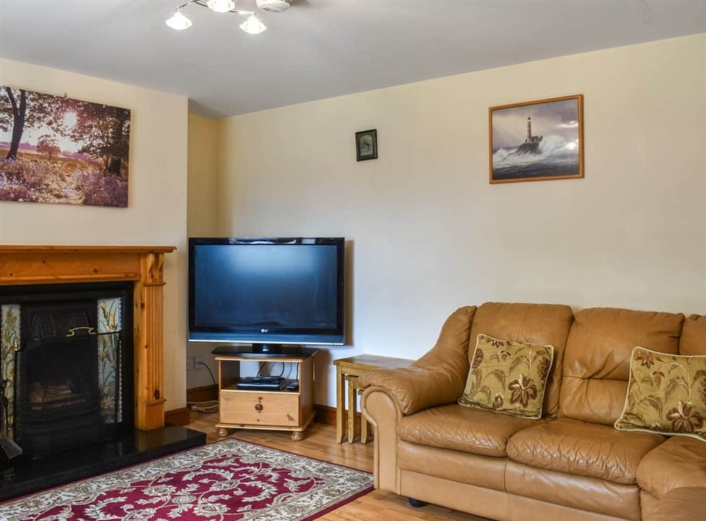 Living area at Oak Cottage in Sneaton, near Whitby, North Yorkshire