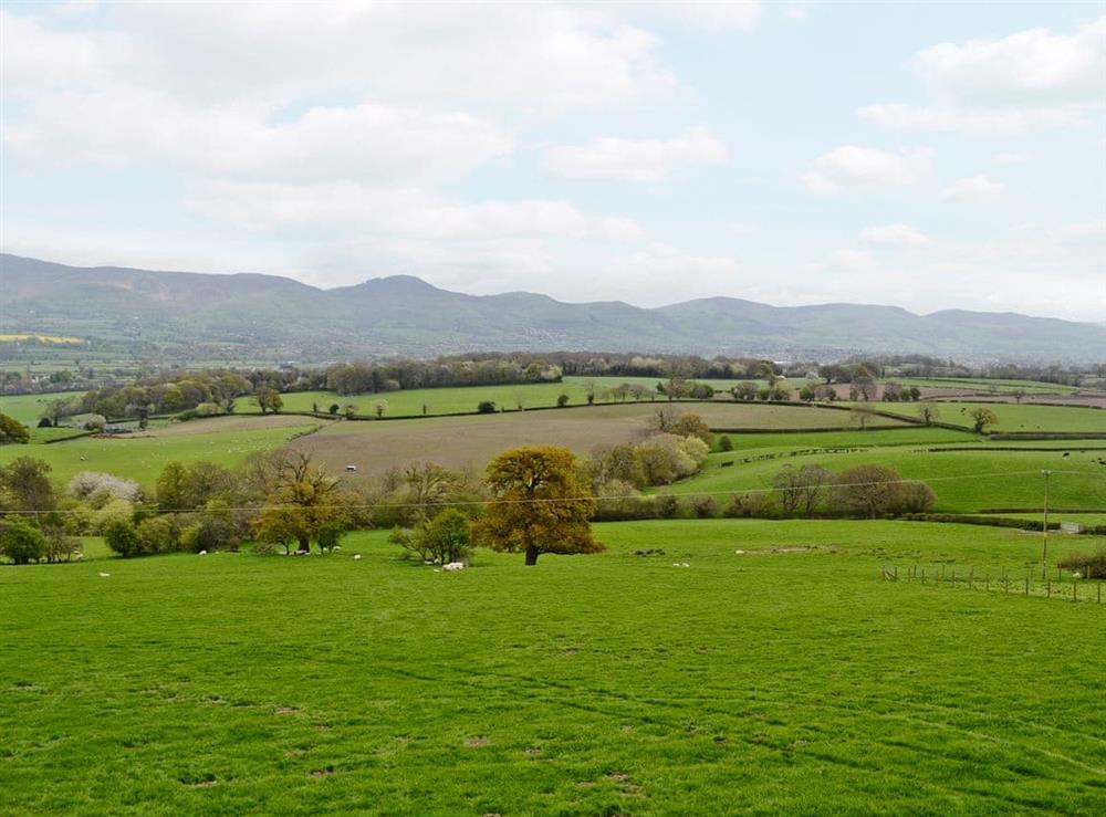 Breathtaking Welsh countryside views at Oak House in near Llanrhaeadr, North Wales Borders, Denbighshire
