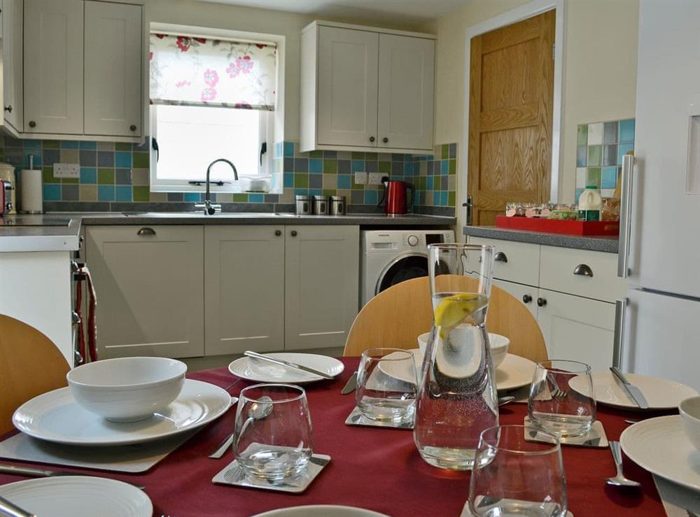 Spacious kitchen/dining room at Oak House in near Llanrhaeadr, North Wales Borders, Denbighshire
