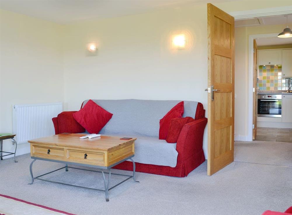 Spacious living room at Oak House in near Llanrhaeadr, North Wales Borders, Denbighshire