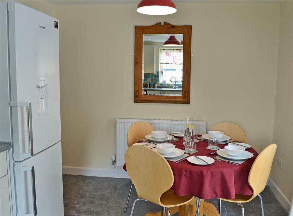 Well presented dining area at Oak House in near Llanrhaeadr, North Wales Borders, Denbighshire