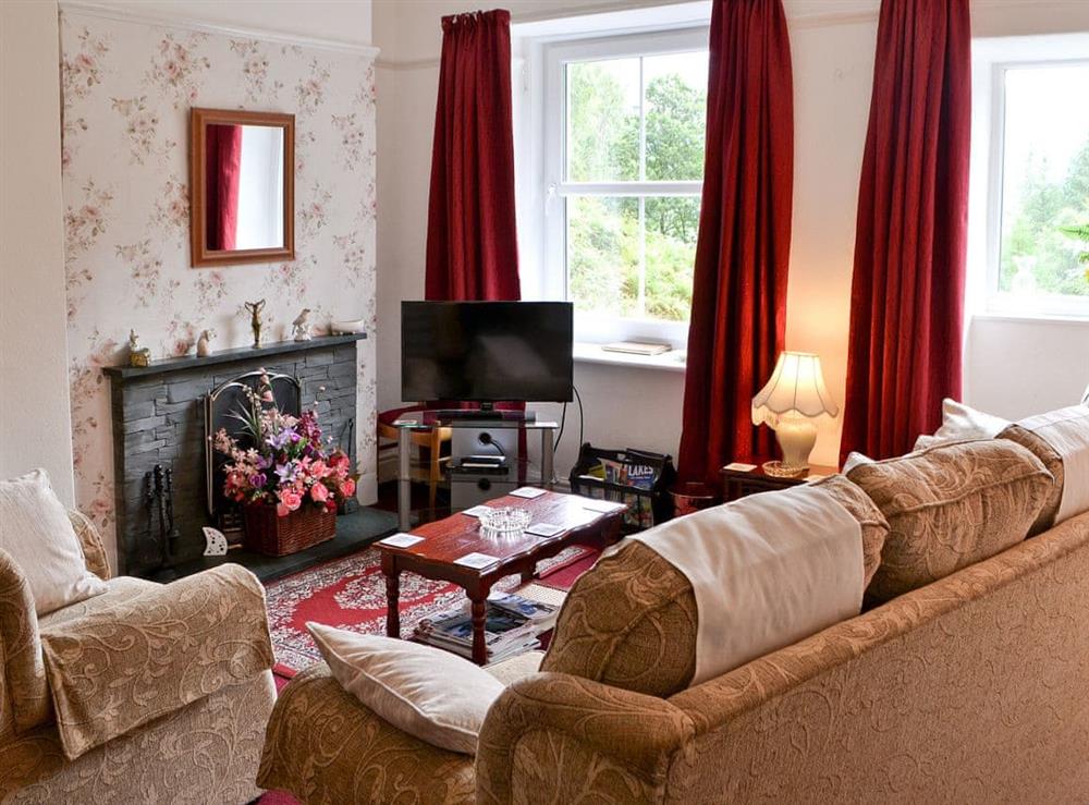 Living room at Oak Lea in Keswick, Cumbria