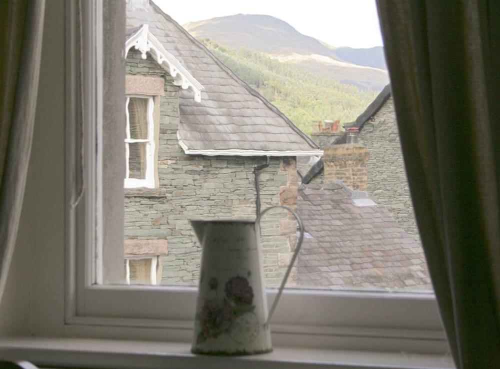 View of the fells from the bedroom window at Oak Lea in Keswick, Cumbria