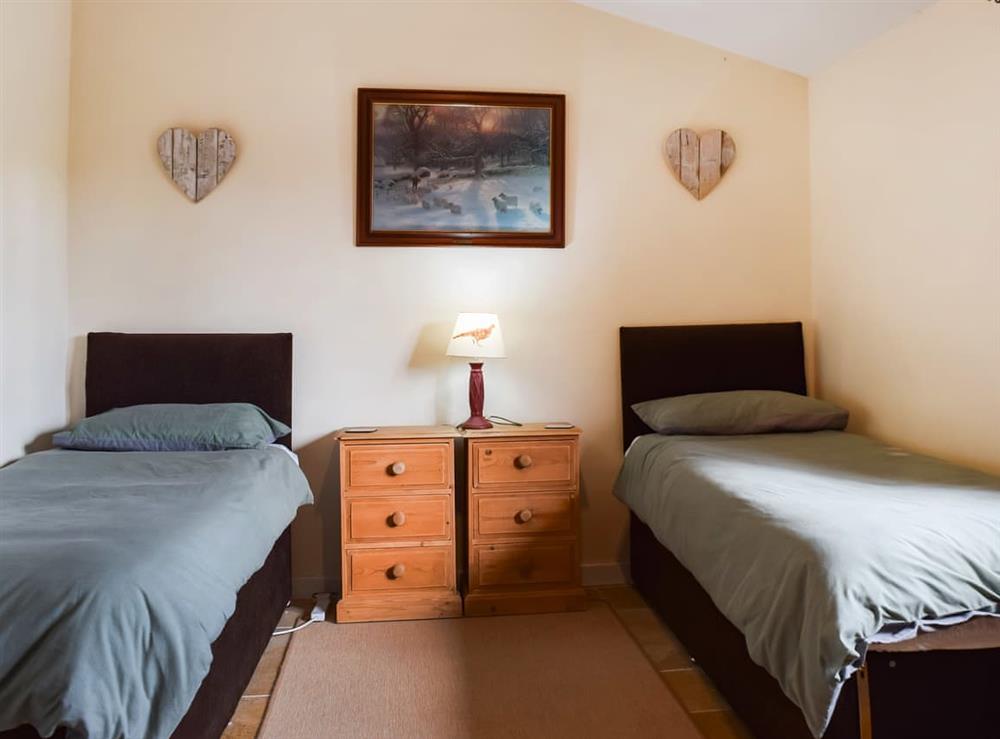 Twin bedroom at Oak Lodge in Bosley, near Macclesfield, Cheshire