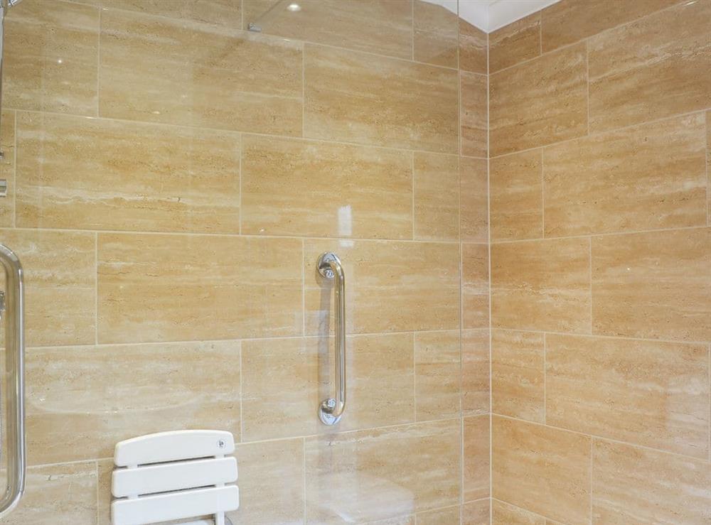 Beautiful en-suite shower room at Oak Lodge in Clatworthy, near Williton, Somerset