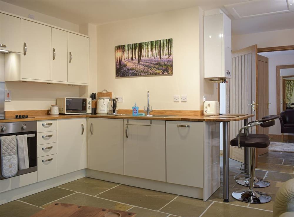 Kitchen area at Oak Lodge in Edwyn Ralph, near Bromyard, Herefordshire