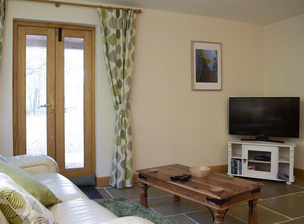 Open plan living space at Oak Lodge in Edwyn Ralph, near Bromyard, Herefordshire