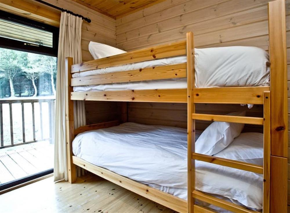 Bunk bedroom at Oak Lodge in Forest Lakes, Bideford