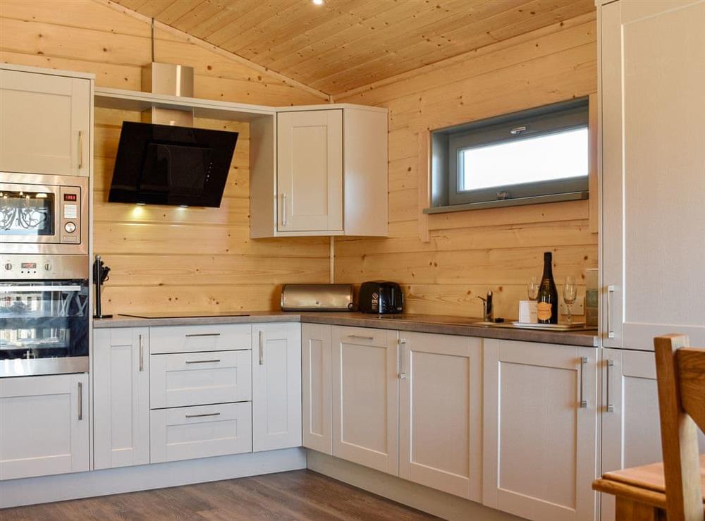 Kitchen area at Oak Lodge in Mascalles, near Ulverston, Cumbria