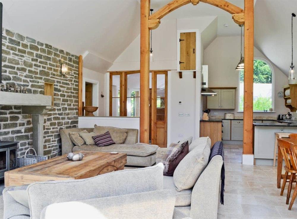 Open plan living/dining room/kitchen at Oak Lodge in St Fillans, near Crieff, Perthshire