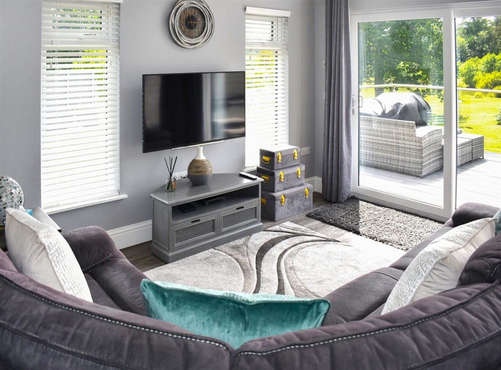 Living area at Oak Park One in Tiverton, Devon