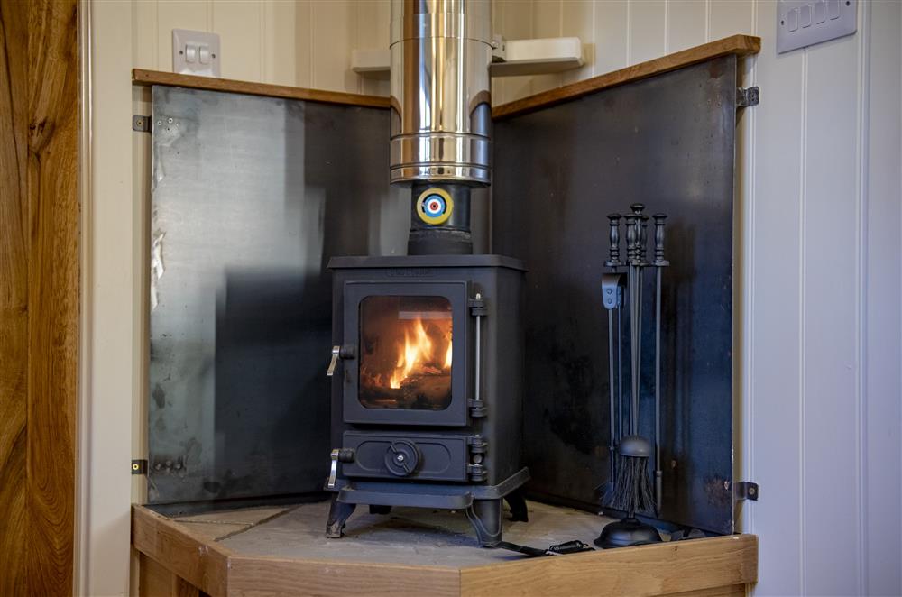 Enjoy cooler evenings in front of the wood burning stove at Oak Retreat, Blencowe, near Greystoke