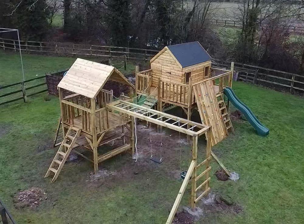 Children’s play area at Oak Tree Barn in Wymondham, near Norwich, Norfolk