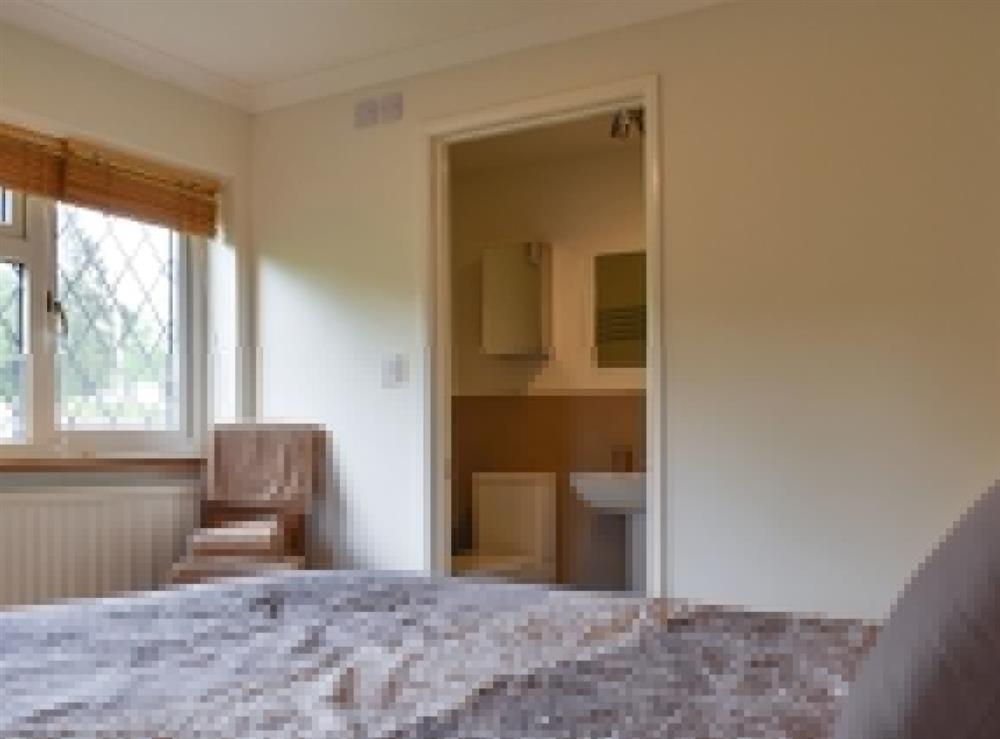 Double bedroom with en-suite facilities at Oak Tree Cottage in Drybrook, Gloucestershire