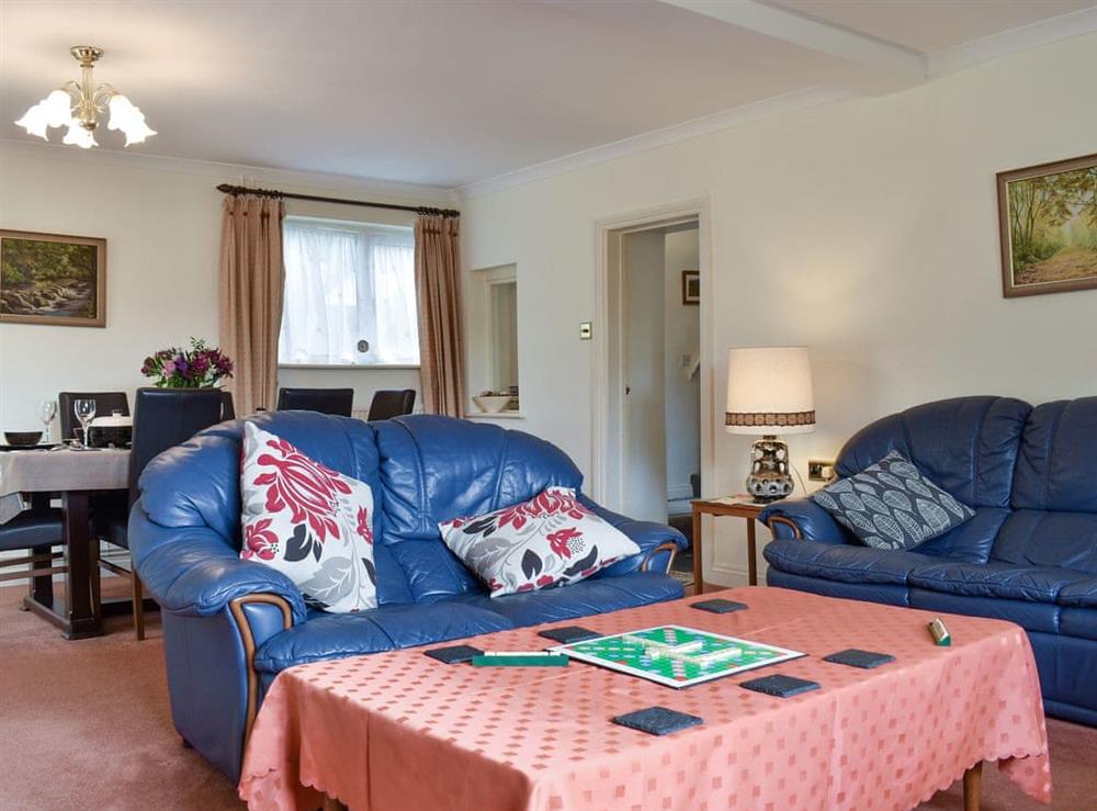 Spacious living and dining room at Oak Tree Cottage in Drybrook, Gloucestershire
