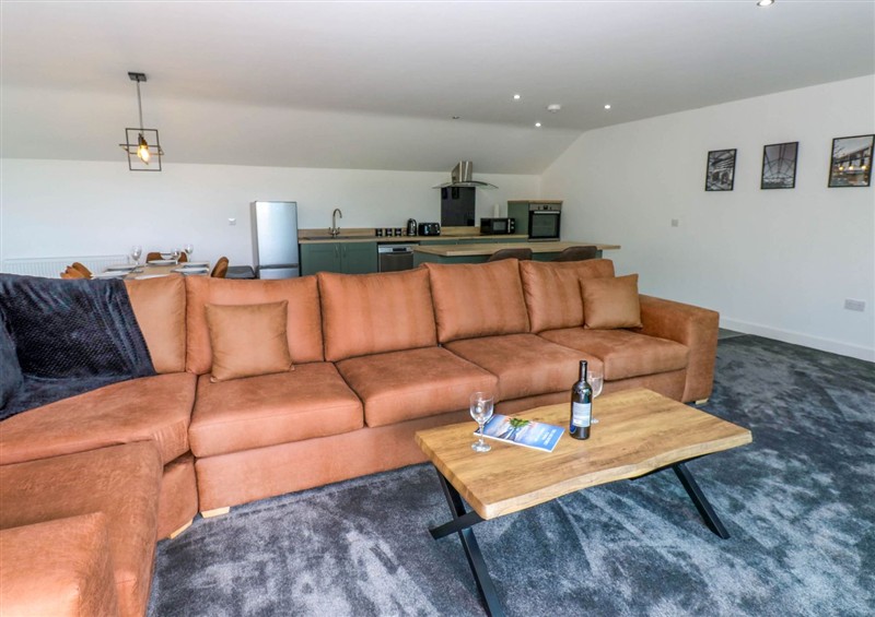 The living area at Oak Tree Cottage, Frizington