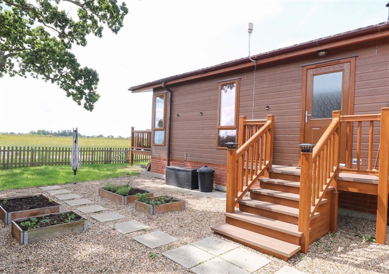 The setting of Oak Tree Holiday Lodge