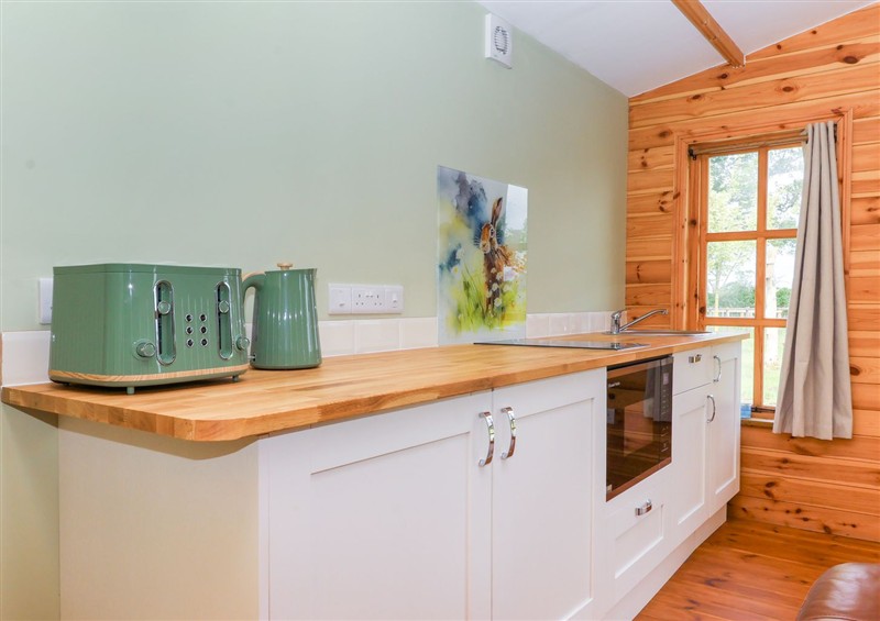 This is the kitchen at Oak Tree Lodge, Strensall