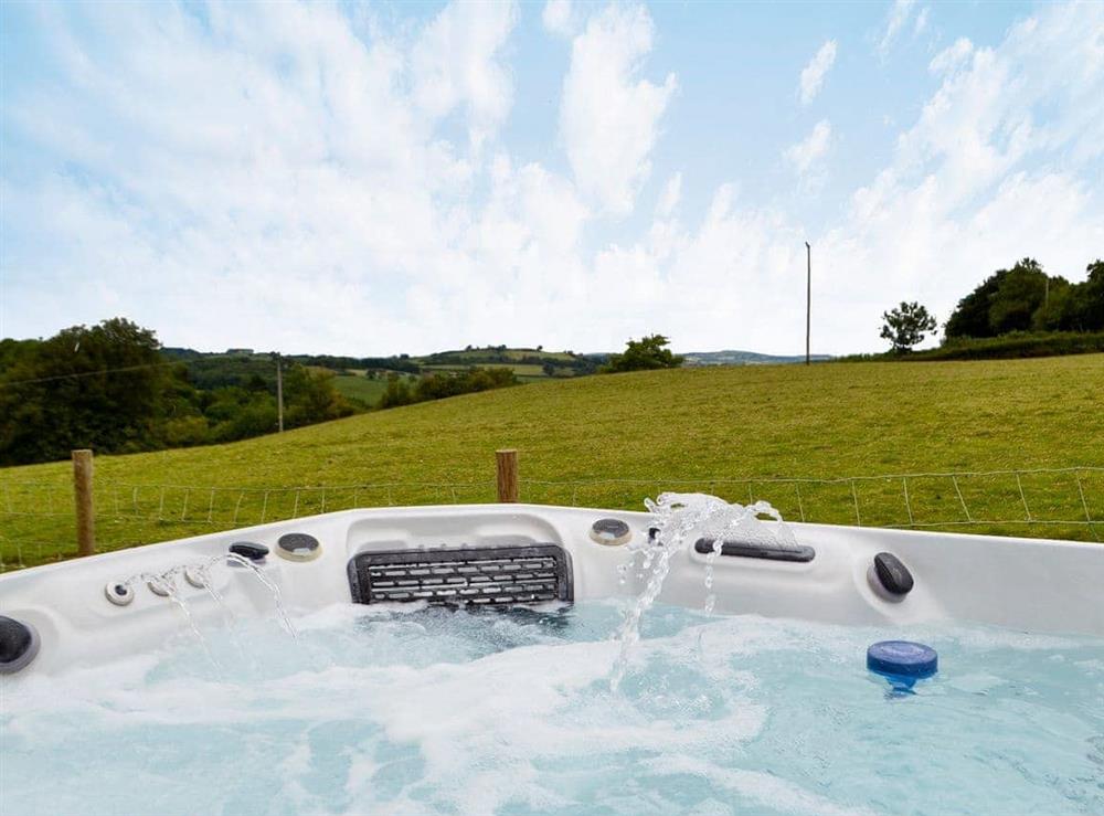 Hot tub (photo 2) at Oak View in Aberhafesp, near Newtown, Powys