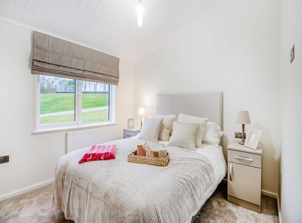 Double bedroom at Oak View Lodge in Llanrhaeadr-yng-Nghinmeirch, Denbighshire