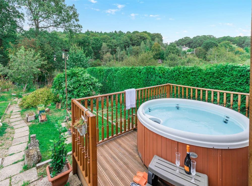 Hot tub at Oak Villa in Drybrook Forest of Dean, Gloucestershire