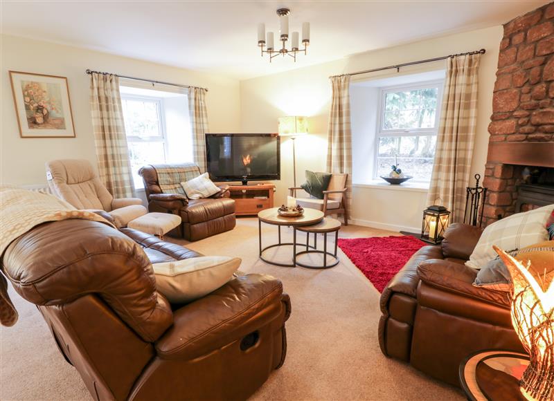 This is the living room at Oakbank, Carrutherstown near Annan