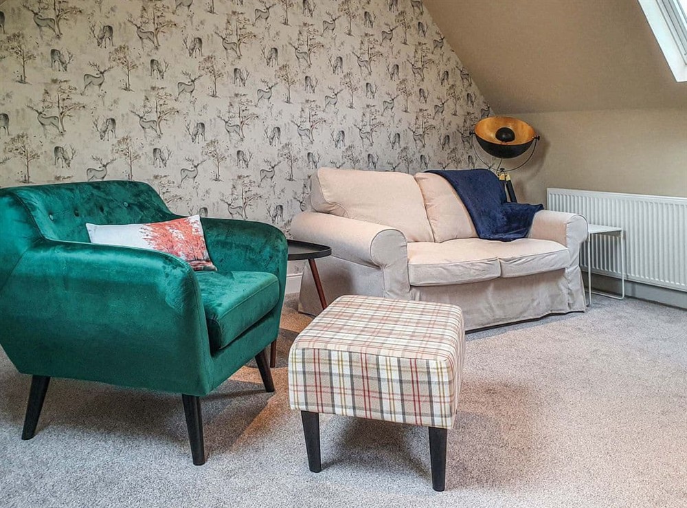 Living area at Oakbank Cottage in Pitlochry, Perthshire