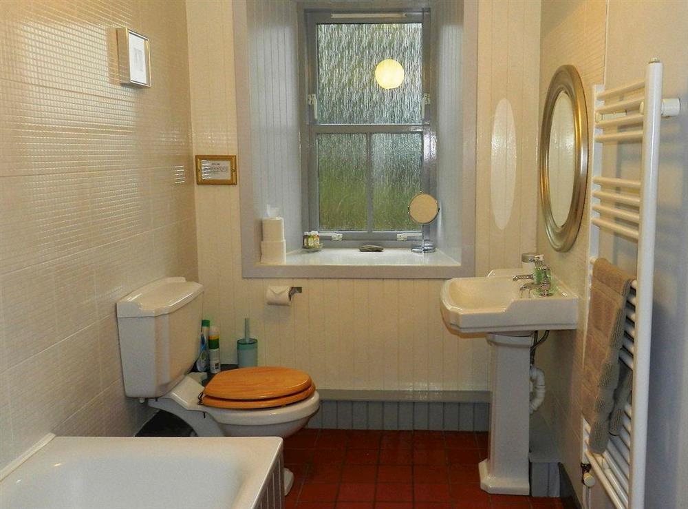 Bathroom at Oakbank in Whiting Bay, Isle of Arran, Scotland