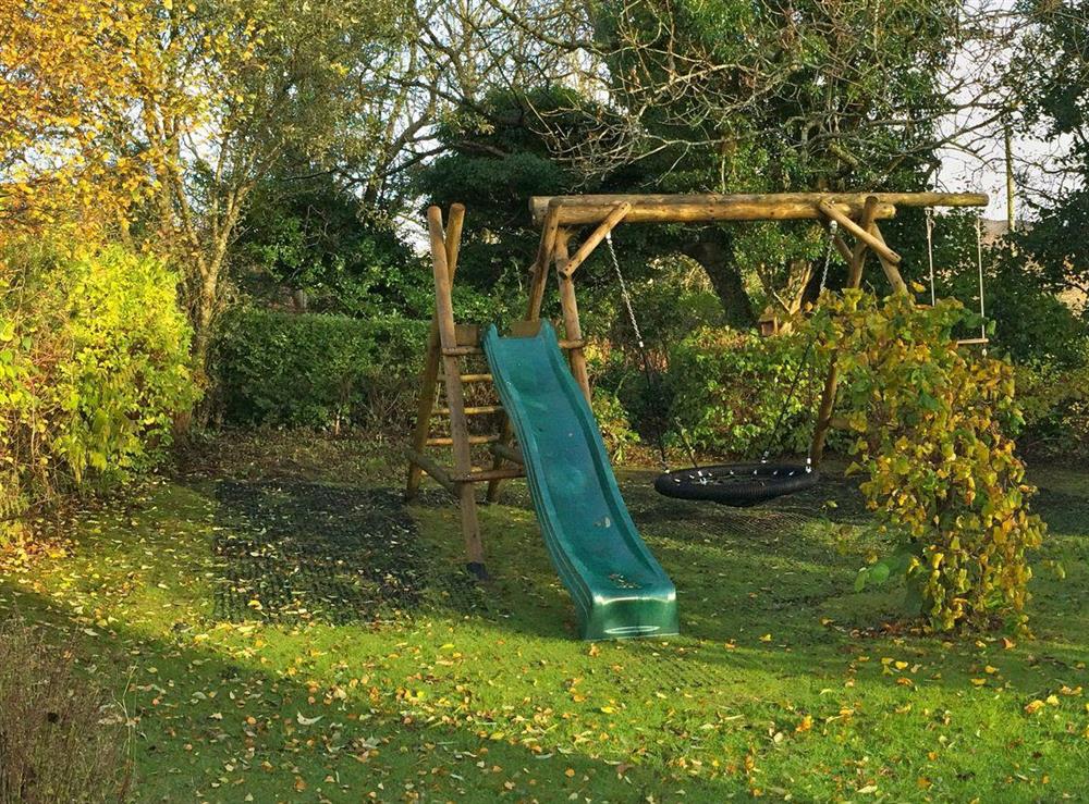 Children’s play area at Oakbank in Whiting Bay, Isle of Arran, Scotland