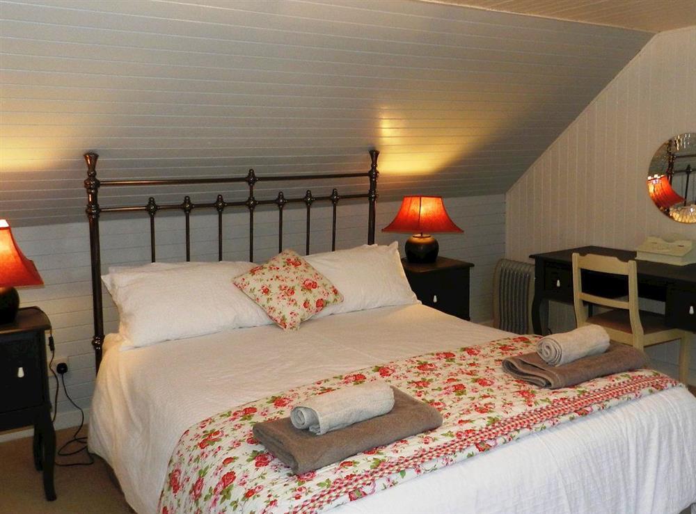 Double bedroom at Oakbank in Whiting Bay, Isle of Arran, Scotland