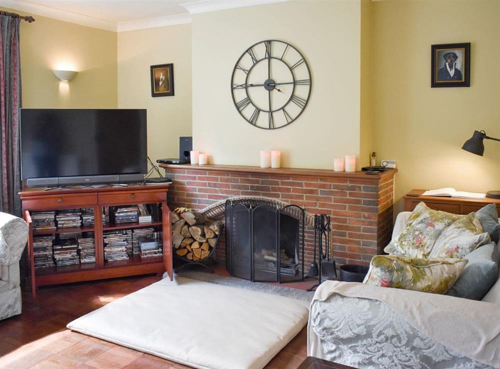 Welcoming living room at Oakdene Lodge in Wimborne, Dorset