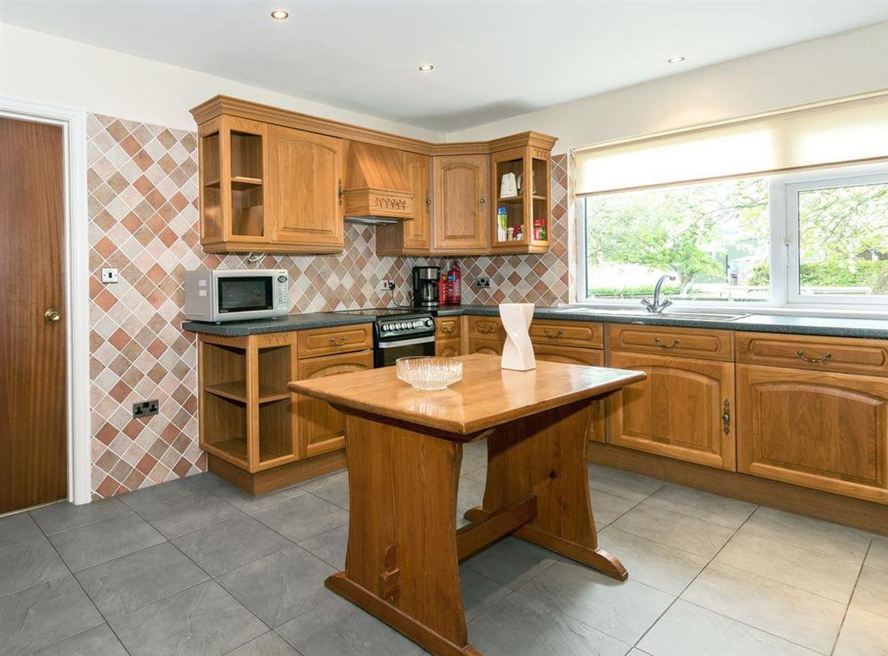 Spacious kitchen at Oaklands in Langrigg, near Cockermouth, Cumbria