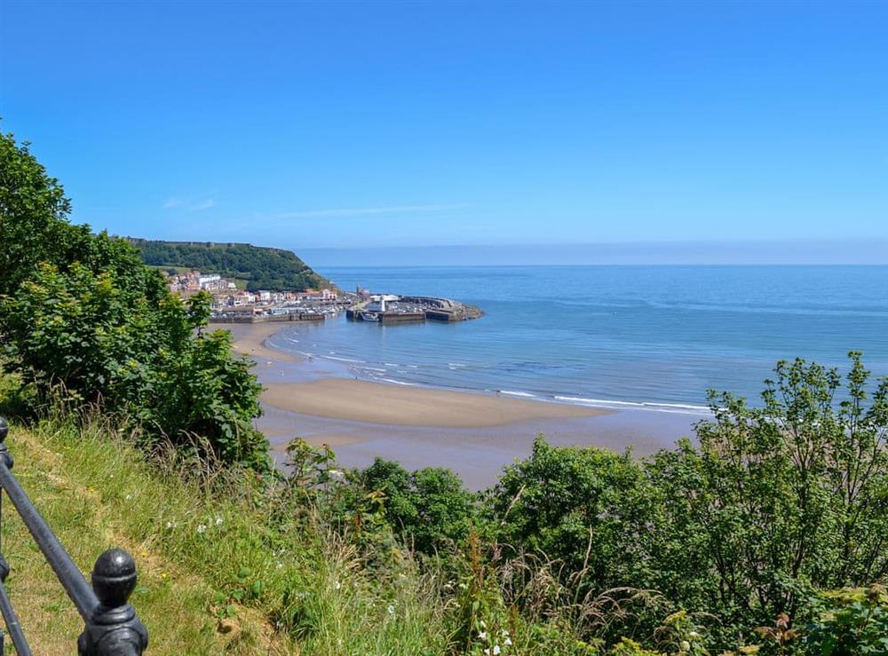 Beautiful sea views opposite the property at Oaklands View in Scarborough, North Yorkshire